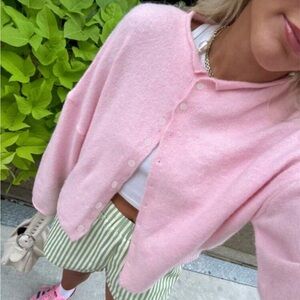 Dusty pink cardi